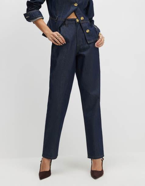 River Island Tapered fit jeans in denim - dark - view 1