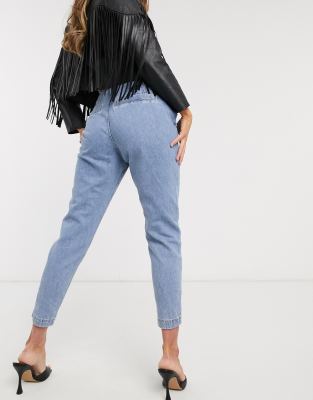 light blue tapered jeans