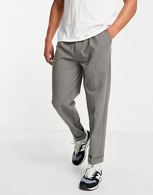 River Island tapered pants in grey