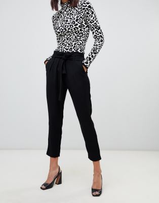 black trousers tie waist