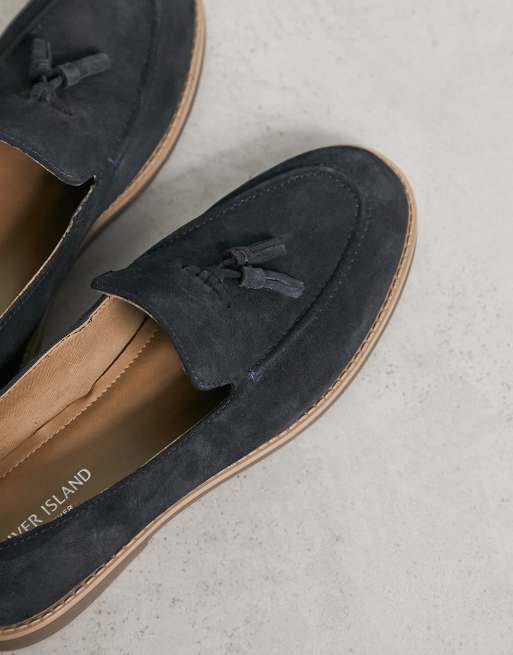 River island best sale navy loafers