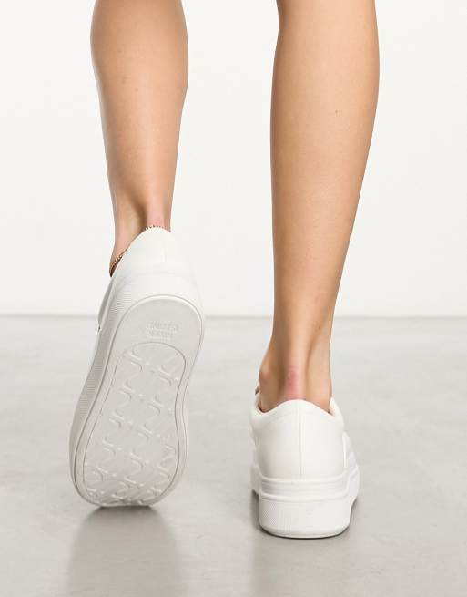 River Island tassel trainers in white