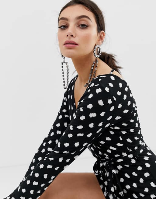 River island polka dot hot sale playsuit