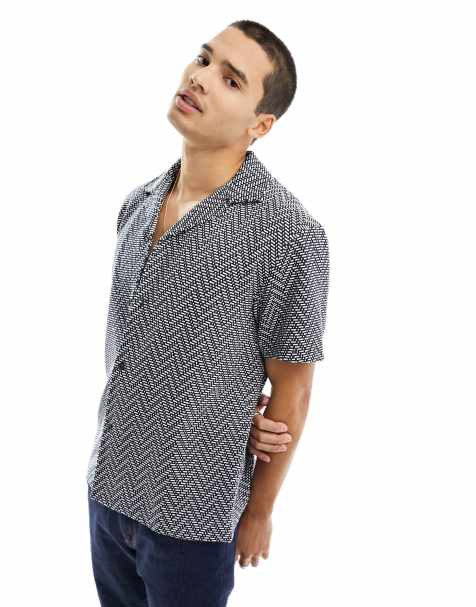 No Boundaries Button-Up Casual Button-Down Shirts for Men for sale