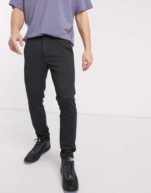 river island washed cargos in grey
