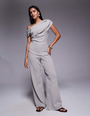 River Island textured co-ord in white and black - view 1
