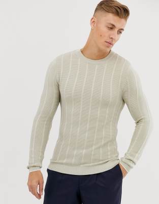 stone crew neck jumper