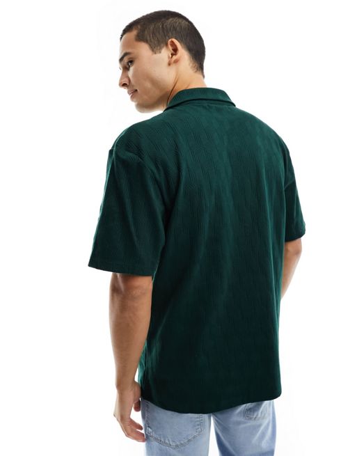 Green square neck t-shirt - River Woods