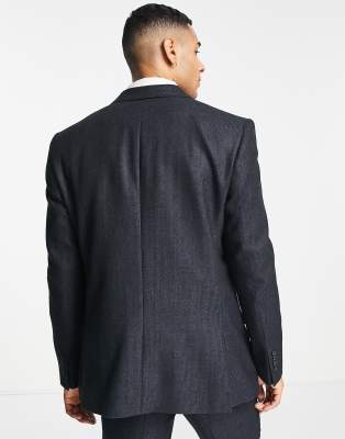 check textured jacket