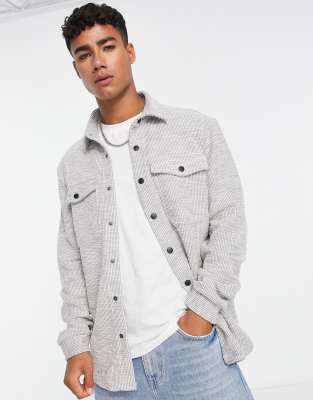 river island grey shacket