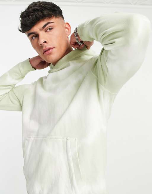 River Island tie dye hoodie in green part of a set ASOS