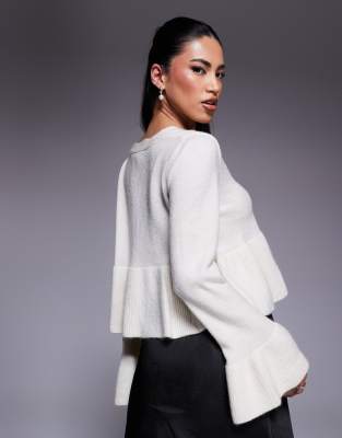 RIVER ISLAND TIE FRONT FRILLY CARDIGAN 