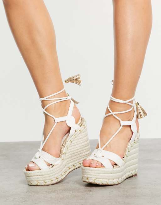 tan wedges river island
