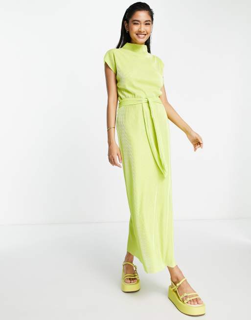 River island cheap plisse dress