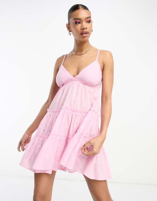 Pink store dress beach