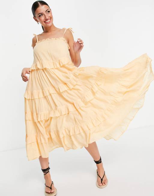 Ruffle cheap beach dress