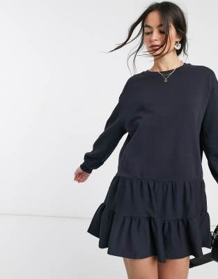navy smock dress