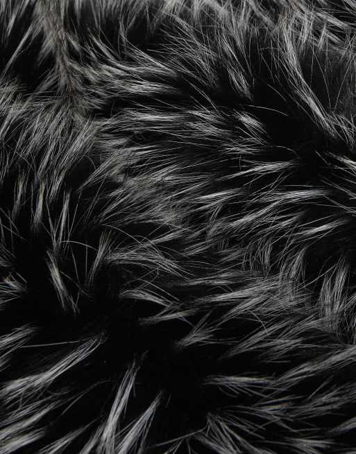 River Island Tipped long faux fur scarf in black, 2 of 3