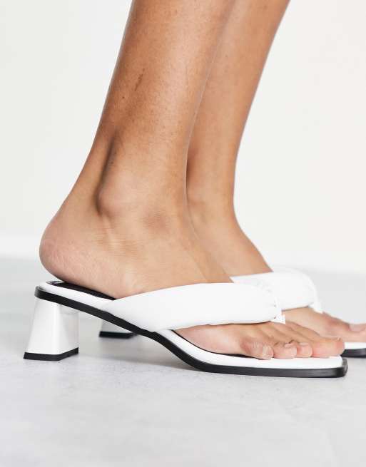 River island sales white mules