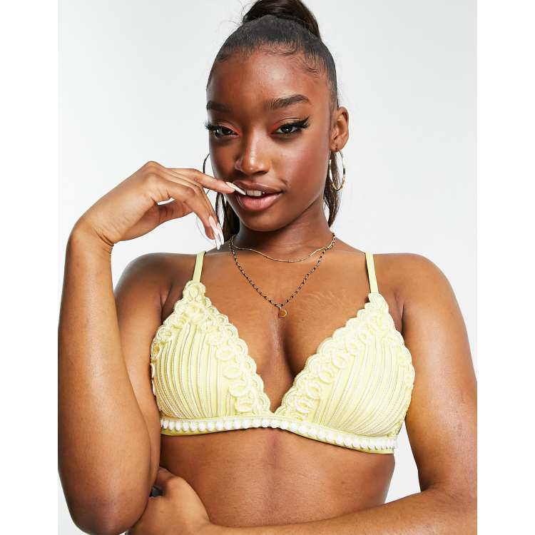 Coppe Per Costumi Da Bagno Top Bikini Bralette Triangolo Per Donna