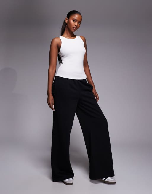 River Island - Top senza maniche bianco a coste con spalline sottili, 2 di 4