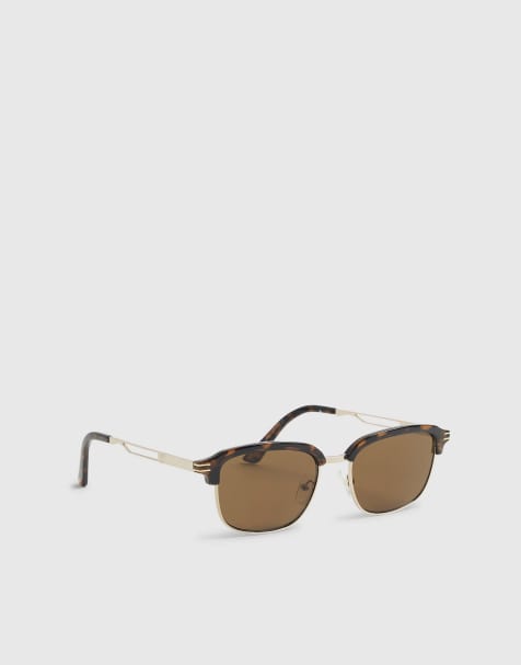 River Island Tortoise sunglasses in brown - view 1