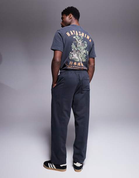River Island trackie set in washed black - view 1