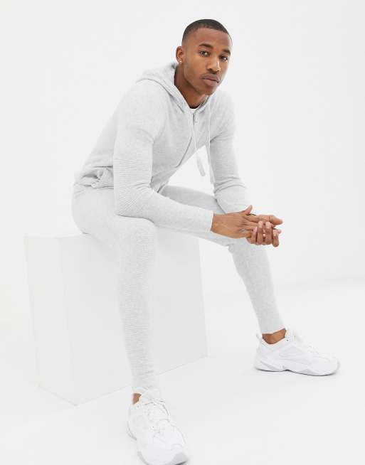 River island hot sale grey tracksuit