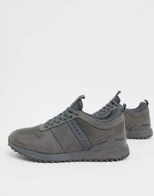 river island grey trainers