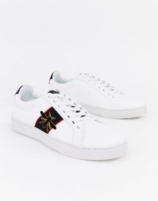 River Island trainers with bee 
