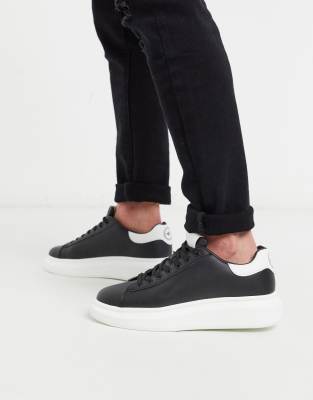 river island black chunky trainers