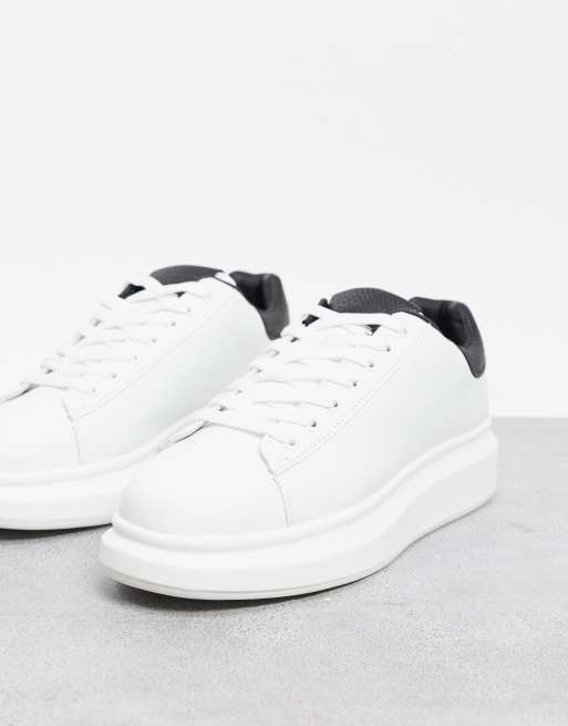 River island cheap mens white trainers