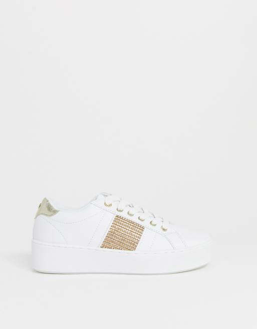 Diamante trainers hot sale river island