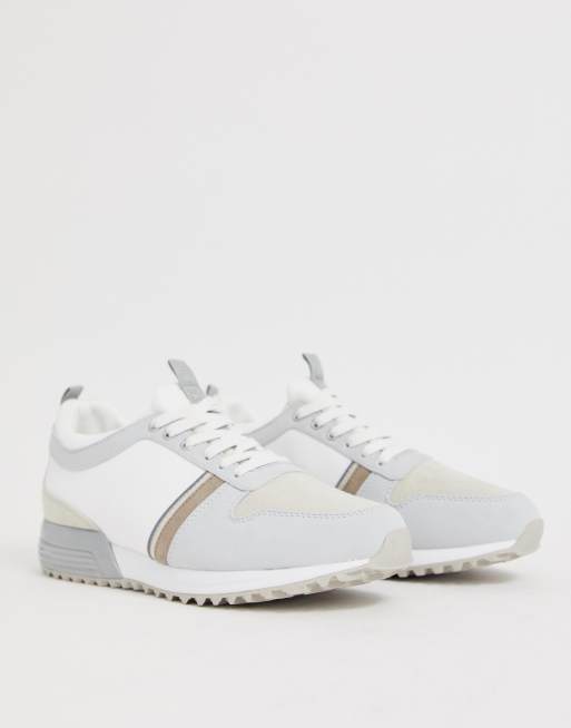 river island white trainers womens