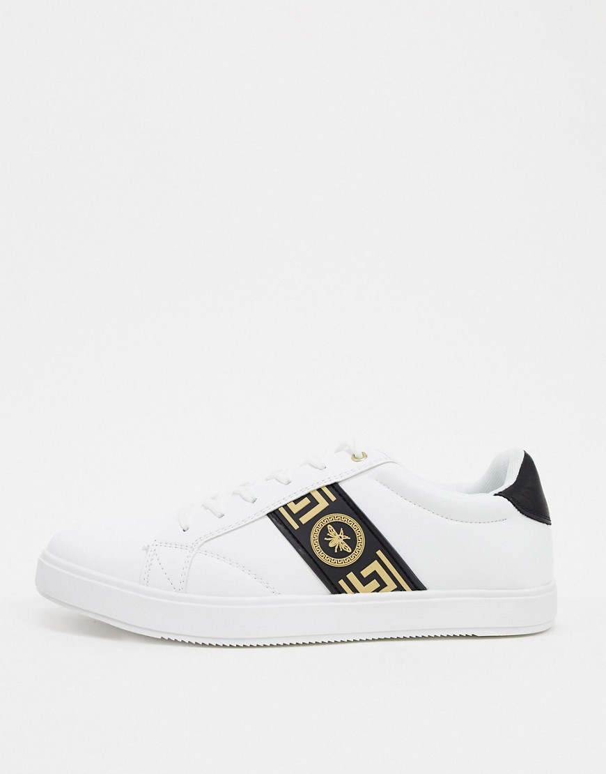 River Island trainers with wasp in white