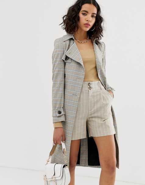 River Island trench coat in check