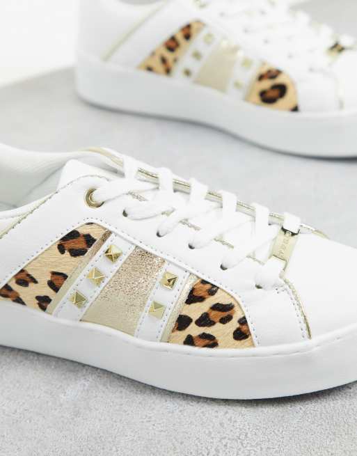 River island deals leopard print trainers