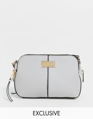 river island triple compartment cross body bag