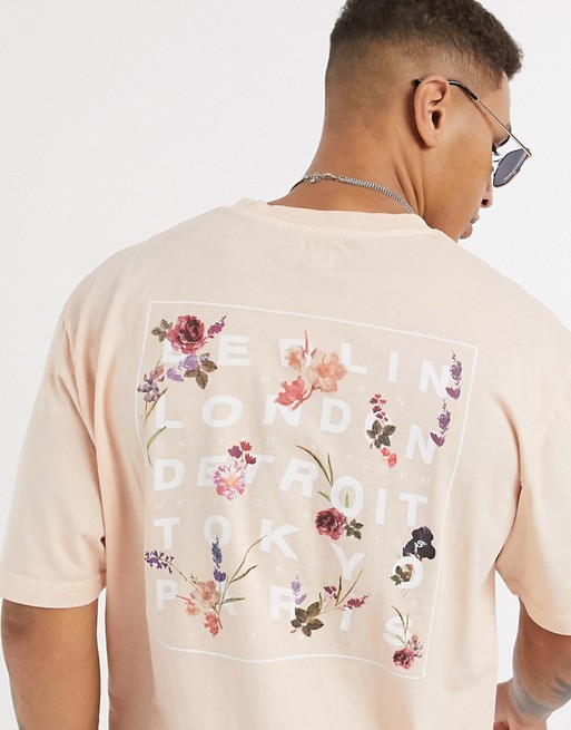 River Island tshirt with floral back print | ASOS