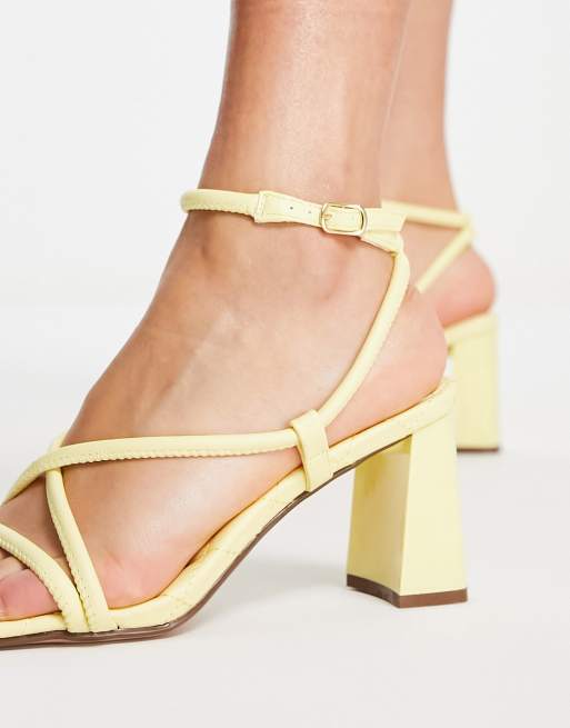 River island deals yellow shoes