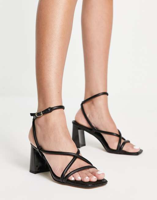 River island deals strappy heels