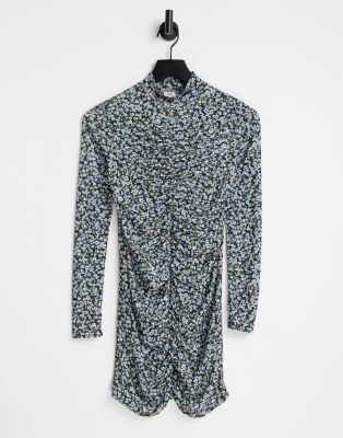 Robe/tunique En Jean River Island - Taille 6 - Bleu Denim - Manches Longues - Neuf Avec étiquettes