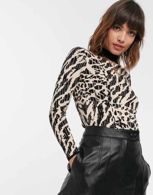 River island zebra on sale jumper