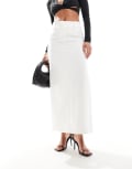 [River Island] River Island tuxedo pencil skirt in cream-White 16 CREAM