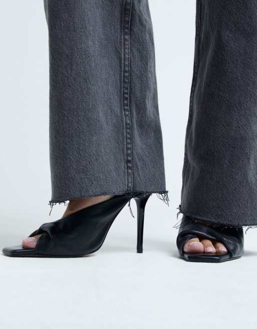 River island black mules store