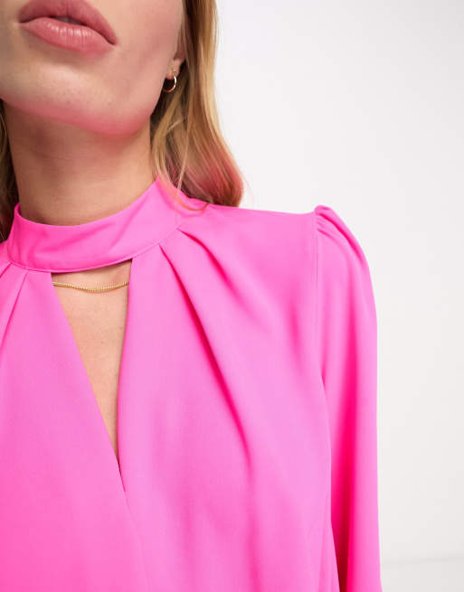 Asos pink cheap blouse