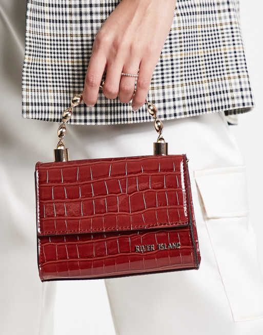 Red clutch 2025 bag river island