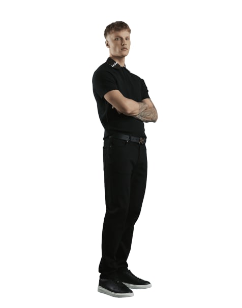River Island Ultimate slim fit jeans in black - view 1