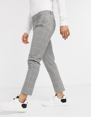 checked trousers skinny