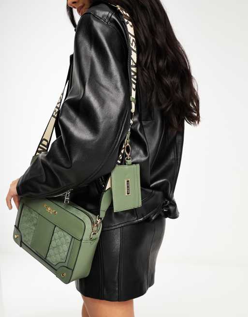 Khaki green bag river island sale